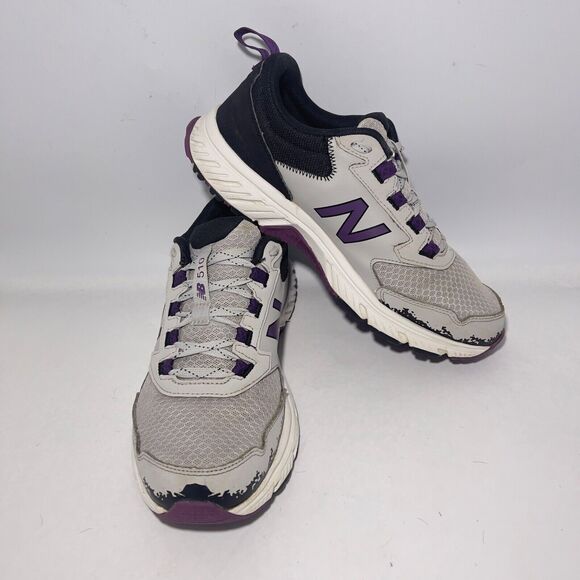 New Balance Shoes - New Balance Women's 510 V5 Trail Running Shoes Gray/Purple WT510LG5 Size 10